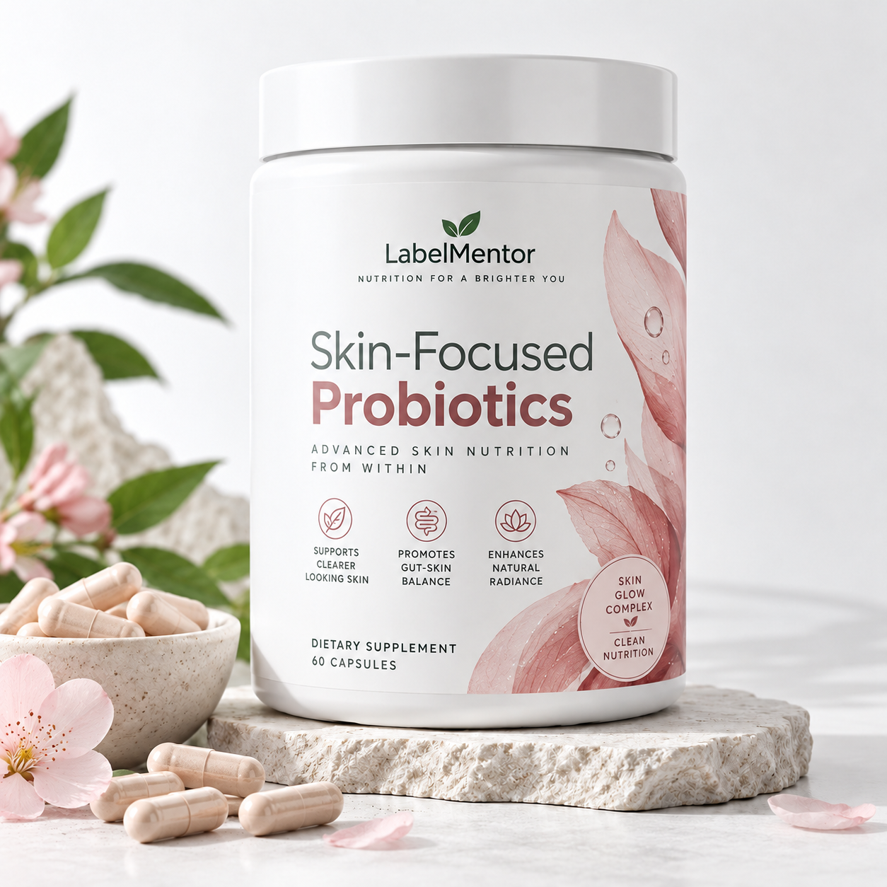 Skin wellness probiotic concept